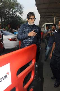 Amitabh Bachchan was snapped at Airport