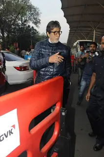 Amitabh Bachchan was snapped at Airport