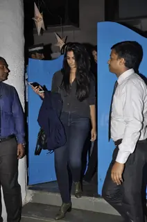 Rhea Kapoor was snapped at Olive