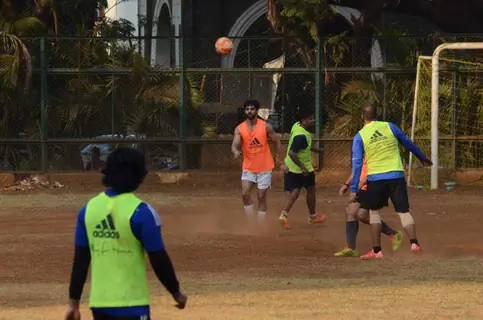 Karan Wahi Snapped Practicing Soccer