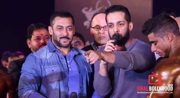 Salil Acharya and Salman Khan at Fitness Expo