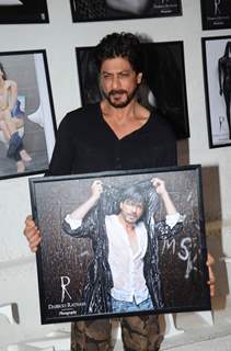 Shah Rukh Khan Holds his Picture Frame at Dabboo Ratnani's Calendar Launch