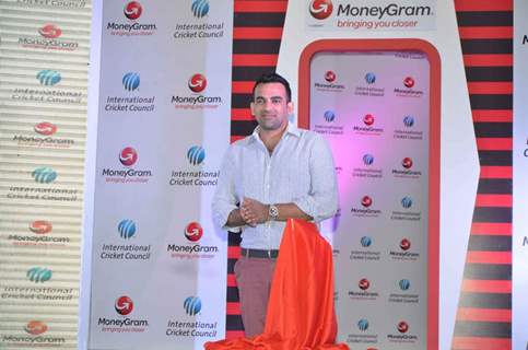 Zaheer Khan at Press Meet of Moneygram International Cricket Council