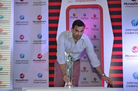 Zaheer Khan at Press Meet of Moneygram International Cricket Council