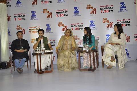 Pearl V Puri and Hiba Nawab at Launch of Zee TV's New Show 'Meri Sasu Maa'