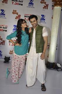 Pearl V Puri and Hiba Nawab at Launch of Zee TV's New Show 'Meri Sasu Maa'