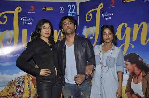 Sugandha Garg, Siddhanth Behl and Anuritta K Jha at Promotions of 'Jugni'