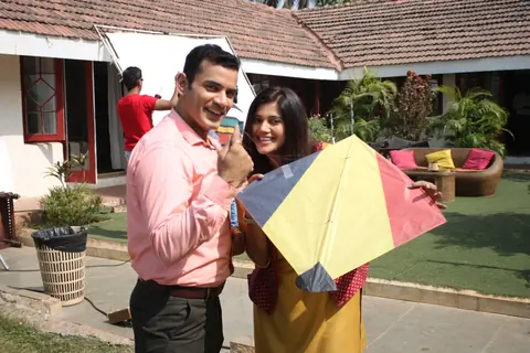 Karuna Pandey and Chandan Anand of 'Bhaage Re Mann' Team Celebrate Makar Sankranti