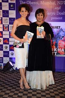 Kangana Ranaut and Bharkha Dutt at the Book Launch