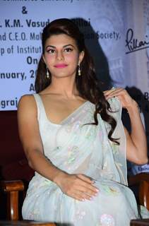 Jacqueline Fernandes was snapped at International Commerce and Management Conference