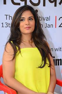 Richa Chadda was snapped at Khidkiyan Theatre Festival