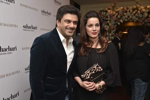 Sameer Soni and Neelam Kothari at Manish Malhotra's Show for Sahachari Foundation