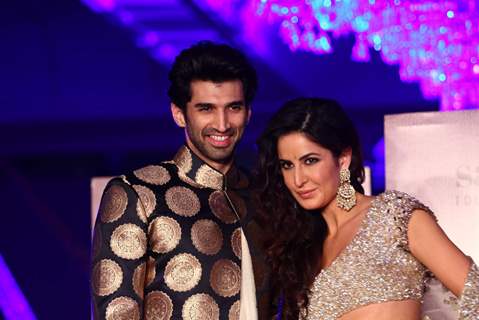 Aditya Roy Kapoor and Katrina Kaif were at Manish Malhotra's Show for Sahachari Foundation