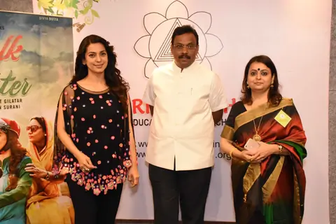 Juhi Chawla attends a seminar on The Art of Learning for Sustainable Tomorrow