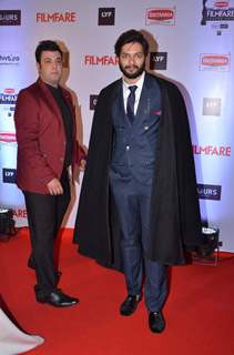 Ali Fazal and Varun Sharma at Filmfare Awards 2016