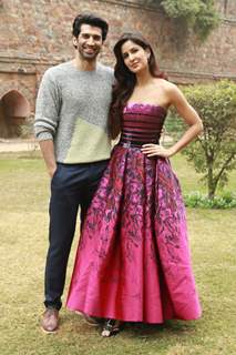 Aditya Roy Kapur & Katrina Kaif at Lodhi Gardens for Promotions of Fitoor in Delhi