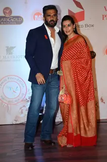 Suniel Shetty and Mana Shetty at Vikram Phadnis' 25th Anniversary Celebration