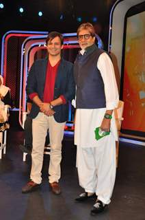 Vivek Oberoi and Amitabh Bachchan at NDTV Cleanathon