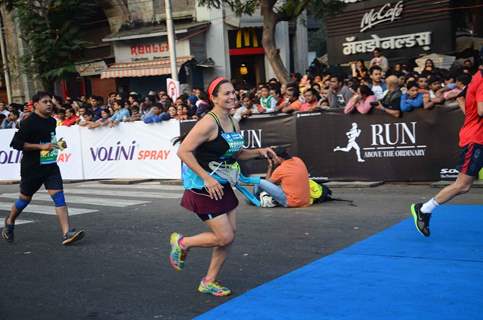 Maria Goretti Runs at Mumbai Marathon