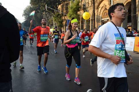 Celebs at Mumbai Marathon