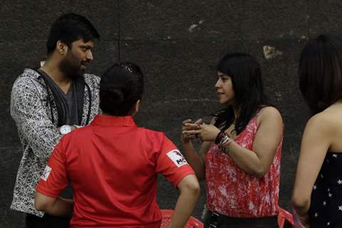 Anand, Ekta Kapoor and Nivedita Basu at BCL Season 2 Practise Session