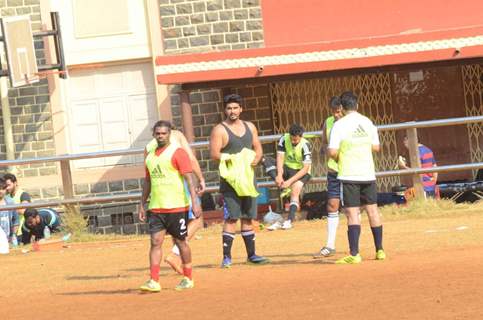 Arjun Kapoor Snapped Practicing Soccer