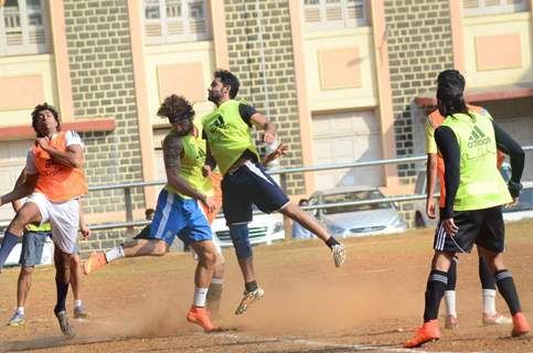 Armaan Jain Snapped Practicing Soccer