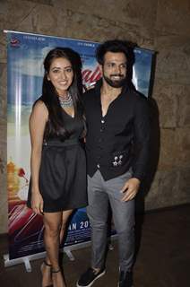 Asha Negi and Rithvik Dhanjani at Screening of 'Chalk N Duster'