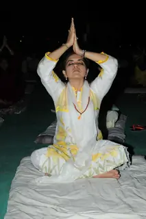Shaina NC at Baba Ramdev's 'Yog Chikitsa' Campaign