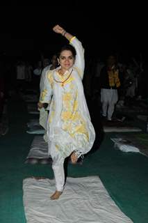 Shaina NC at Baba Ramdev's 'Yog Chikitsa' Campaign