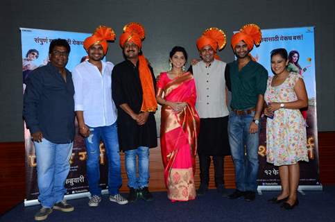 Sonalee Kulkarni, Jitendra Joshi and Aniket Vishwasrao at Launch of Marathi Film 'Poshter Girl'