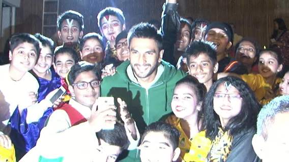 Ranveer Singh Clicks Picture with Students of His School 'Learner's Academy'