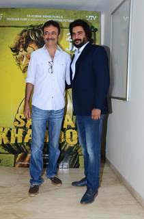 R. Madhavan and Rajkumar Hirani at Special Screening of Saala Khadoos