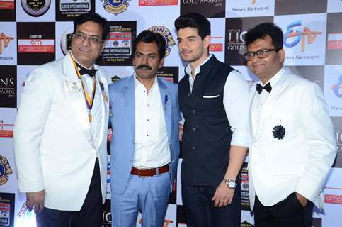 Sooraj Pancholi and Nawazuddin Siddiqui at Lion Gold Awards