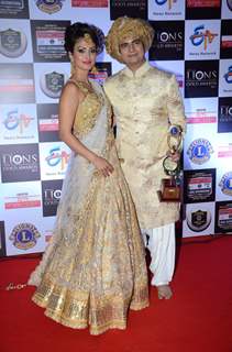 Karan Mehta and Nisha Rawal at Lion Gold Awards