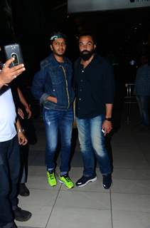 Riteish Deshmukh and Bobby Deol Snapped at Airport