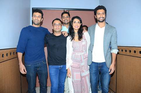 Sarah Jane Dias and Vicky Kaushal at Promotions of 'Zubaan'