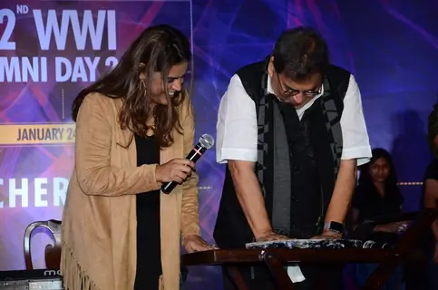 Subhash Ghai cuts the Cake on 71st Birthday at Whistling Woods