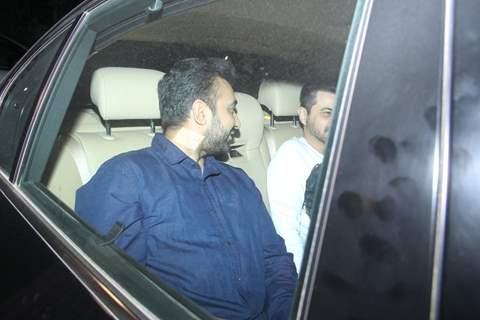 Raj Kundra and Sanjay Khan Snapped at Sunny Dewan's House