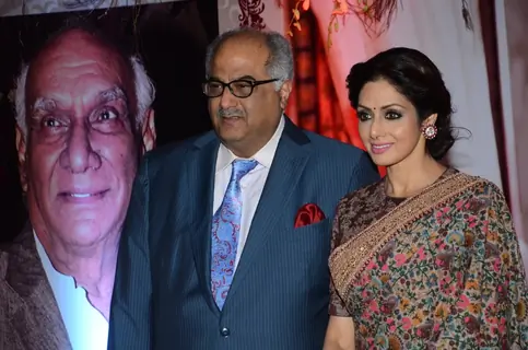 Boney Kapoor and Sridevi at 3rd National Yash Chopra Memorial Awards