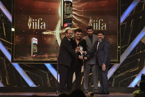 Daggubati Venkatesh, Rana Daggubati and Chiranjeevi at IIFA Utsavam Day 2