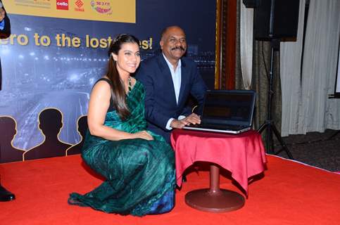 Kajol at Launch of 'Missingpeopleinfo.com'