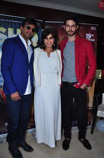 Javed Jaffrey, Lisa Ray and Krishna Chaturvedi at Promotions of 'Ishq Forever'