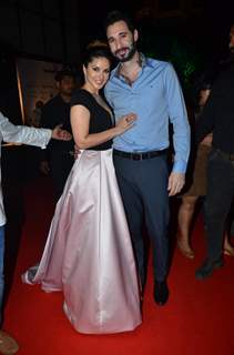 Sunny Leone with her Husband at 8th Top Gear Magazine Awards