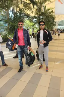 Rahul Dev and Arjan Bajwa Snapped at Airport