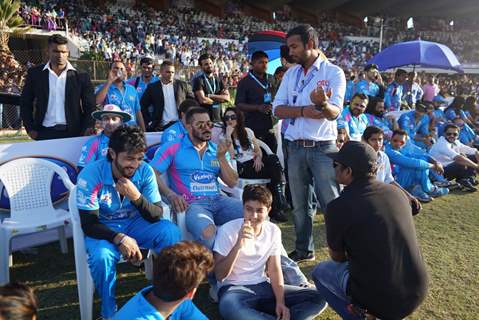 Salman Khan Snapped at CCL Match