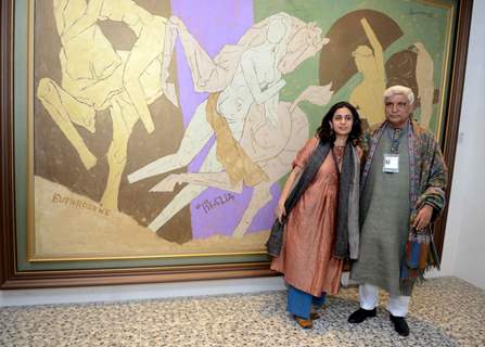 Javed AKhtar at Delhi Art Fair