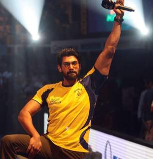 Rana Daggubati Give Thigh Five at Opening Ceremony of Pro Kabaddi