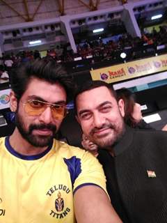 Rana Daggubati and Aamir Khan at Opening Ceremony of Pro Kabaddi