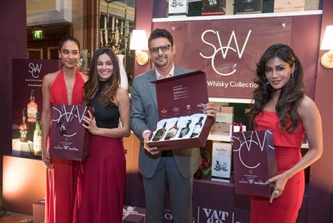 Shaibani Dandekar, Chitrangda Singh and Lisa Haydon at SWC 'Black Dog - Vat 69' Meet